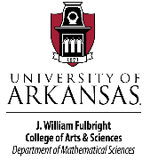 University of Arkansas, Department of Mathematical Sciences Logo